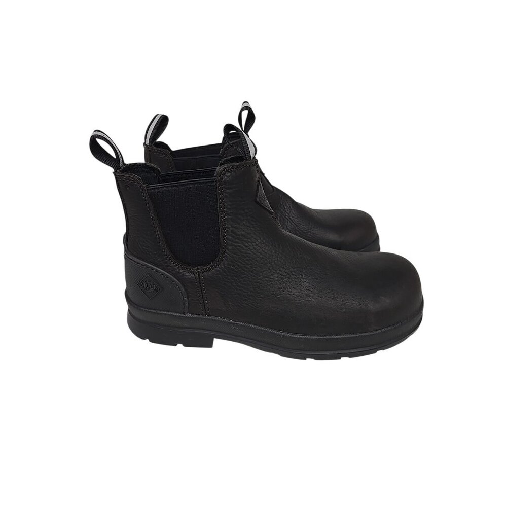 Muck Boots Men's 6" Pull On Safety Toe Work Boot Black Size 9M - Picture 3 of 7